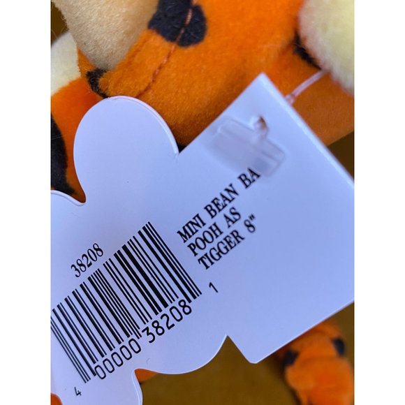 DISNEY POOH AS TIGGER - Mini Bean Bag 8" - NWT - 1999 - Winnie the Pooh Plush - Picture 5 of 8